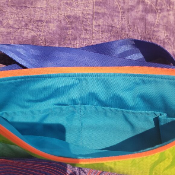 Tenacious bags/Purses x3-Multi-Coloured bags with Blue Strap-Gorgeous-Handmade - Picture 11 of 15